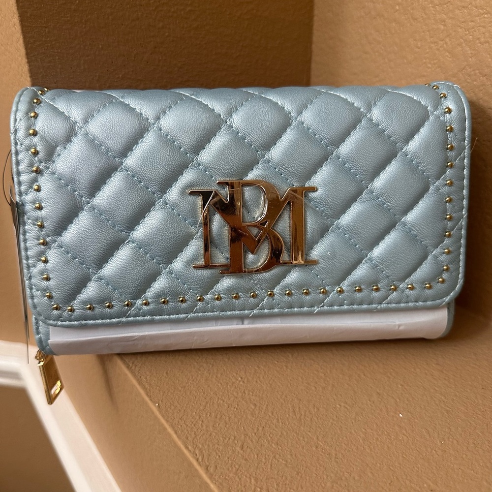 NWT Badgley Mischka Metallic Crossbody Bag